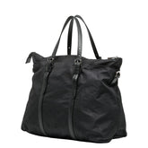 グッチ GGナイロン トートバッグ ショルダーバッグ 2WAY 510332 ブラック ナイロン レザー レディース GUCCI 【中古】